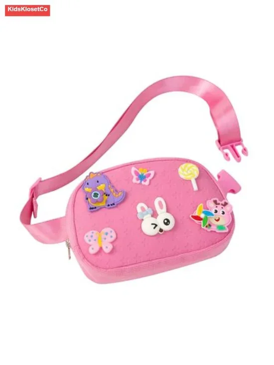 DIY Waist Fanny Pack with 12 Cute Accessories, Crossbody Bag for Girls, Dance