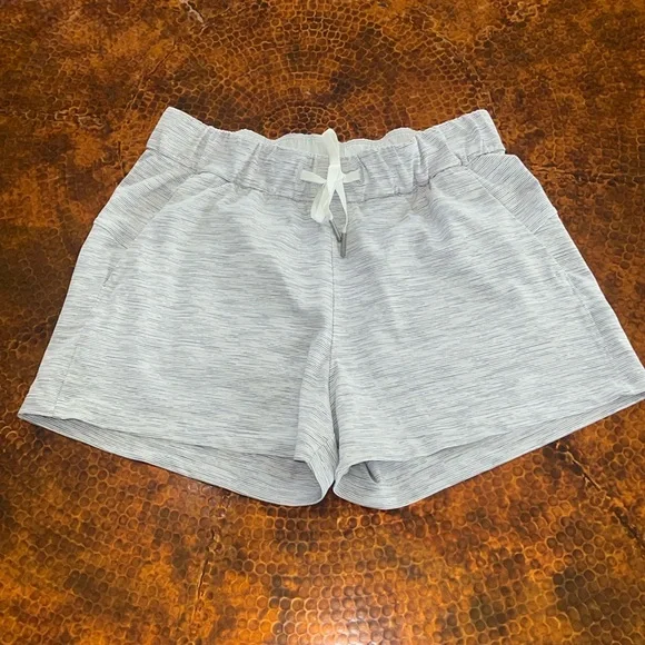lululemon athletica Light Gray Heather Athletic Shorts