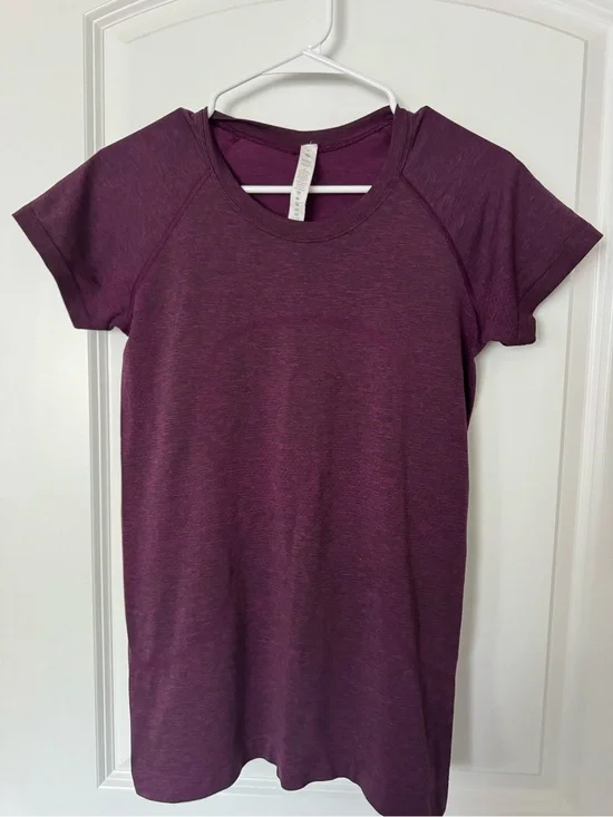 Lululemon plum swiftly tech shirt