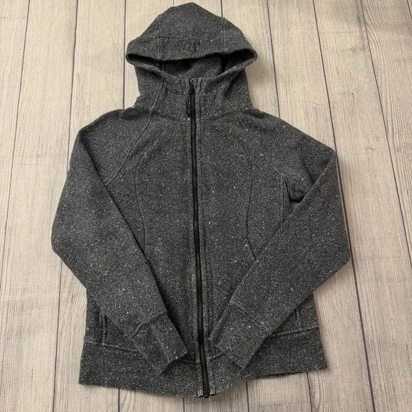 Lululemon Womens Scuba‎ Hoodie Light Fleece Luminesce Splatter Size 8
