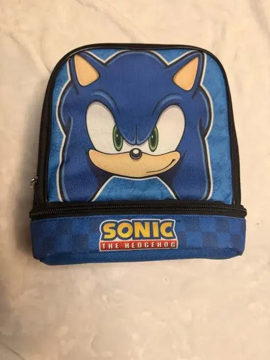 Bioworld Sonic the Hedgehog Dual Compartment Insulated Lunch Bag