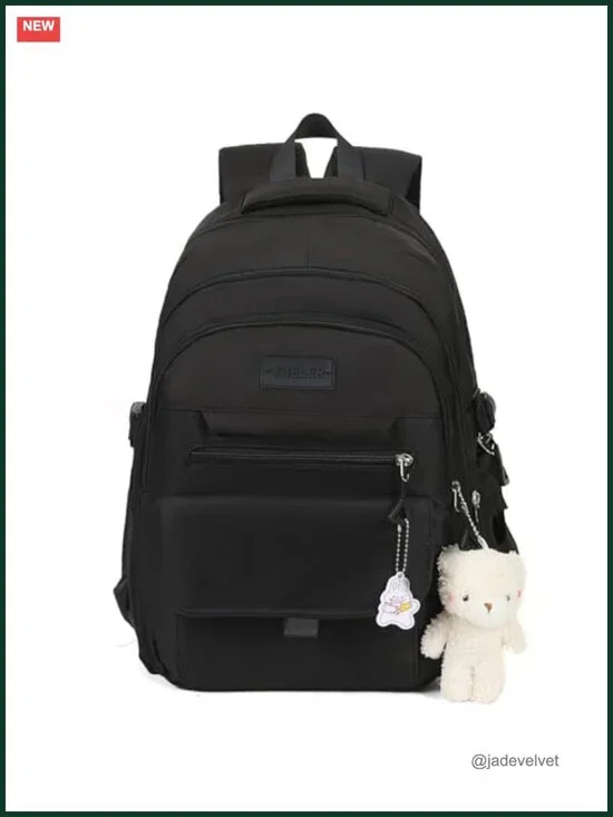 Aesthetic Backpack for Teens Women with Pins and Pendant