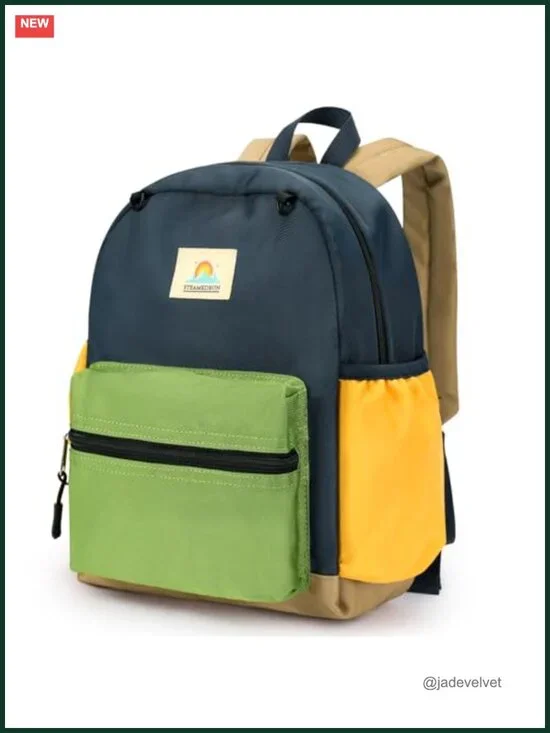Kids Backpack for Boys 6-8 with Whistle Chest Buckle, 3 Compartments, Machine