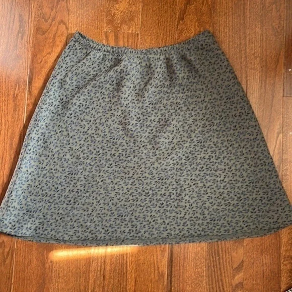 Old navy Green floral vintage 90s skirt XS