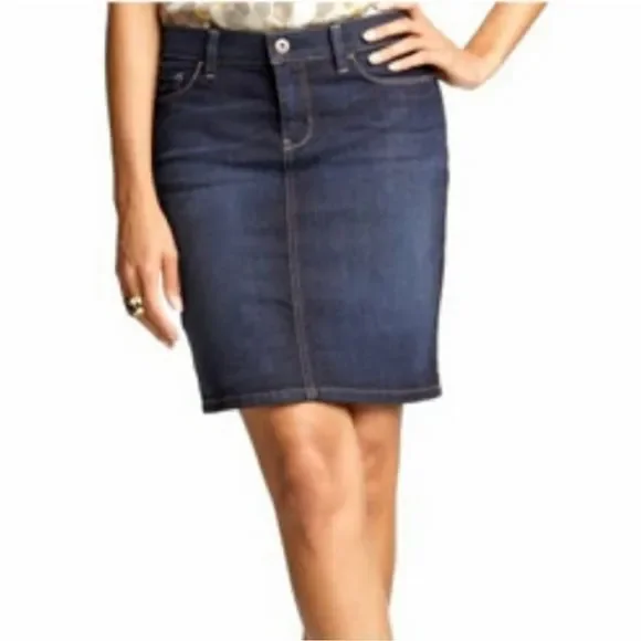 Banana Republic Denim Jean Mini Skirt 4 Pockets 2‎