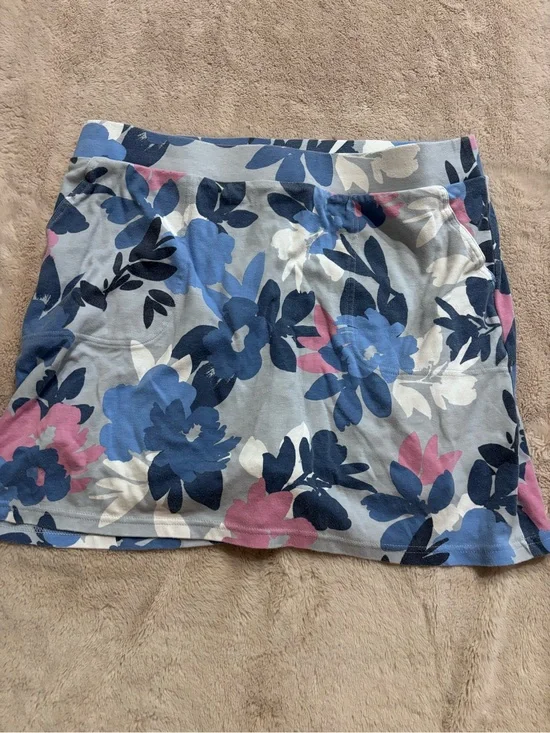 croft & barrow Blue, Navy, Pink Floral Mini Skirt