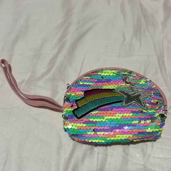 Colorful Sequin Wristlet with Star Design