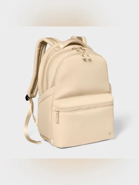 NWT 17.5” Faux Neoprene Backpack - All In Motion Cream