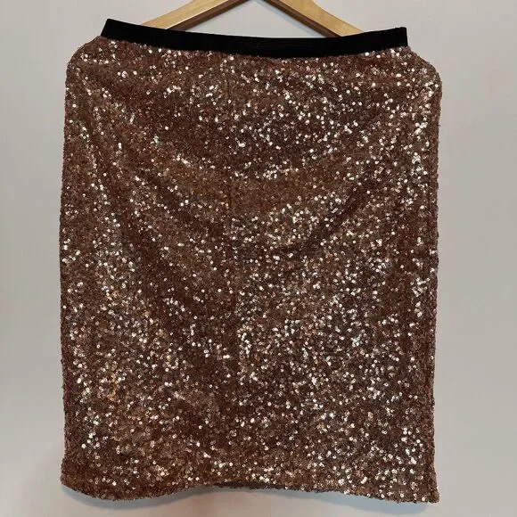 The Limited Sequin Holiday NYE Skirt Glam Y2K