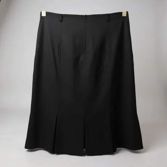 NWT Y2K Soulmates A-Line Skirt Size 7 Black Mini Ribbon Detaile Back‎ Zip
