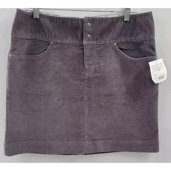 Athleta Ridge Corduroy Drawstring Sport Mini Skirt Purple Size‎ 10