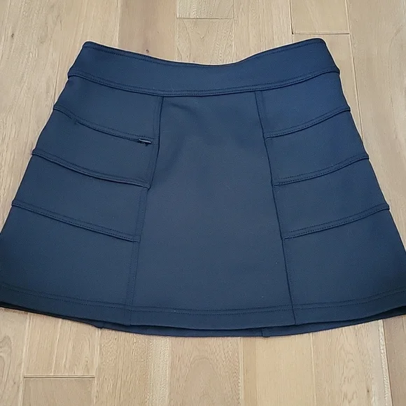 Athleta Fleece Lined Black Mini Skirt XS‎