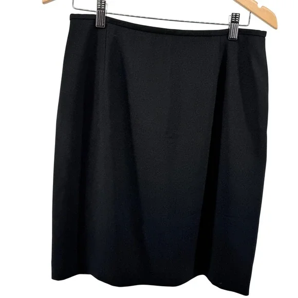 Classic Lauren Ralph Lauren Pencil Skirt Career Office Wear Black Size 12‎