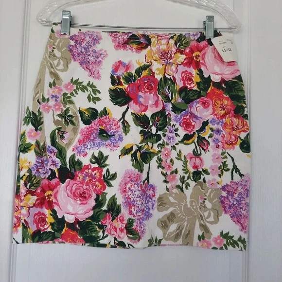 Avon Fashions Vintage Floral Mini Skirt‎ USA Made NWT