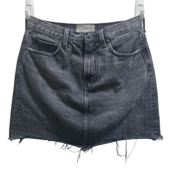 Everlane -1936 The Denim Skirt‎ in Off Black Mini Women's size 27