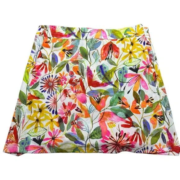 Rip‎ Skirt Hawaii Women’s Size 2xl Xxl Wildflower Watercolor Floral Skirt