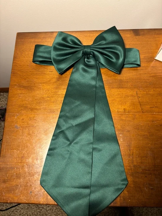 Toddler Girls Green Flower Girl Sash