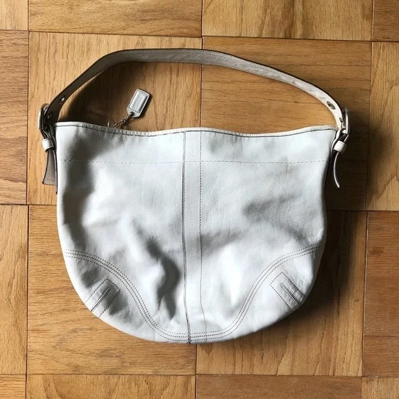 Coach Hobo Bag Purse with Adjustable Buckle Shoulder Strap Y2K 2000s Satchel