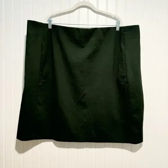 J Jill Ponte Knit Pencil Skirt Hunter Green Plus Size 4X NEW