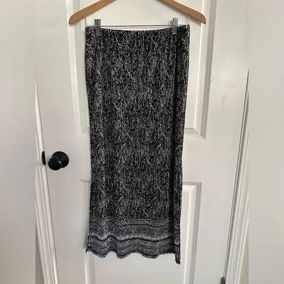 BCBG New York Long Skirt with Side Slits Size PL