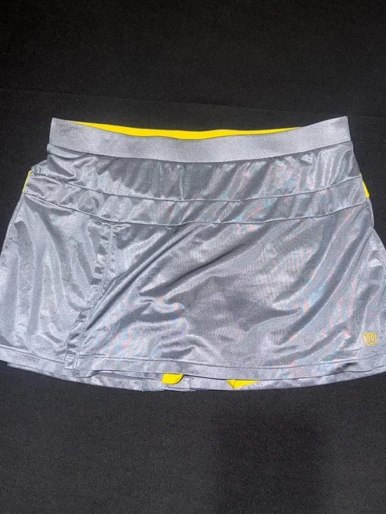 Wilson Gray Skort with Yellow Trim