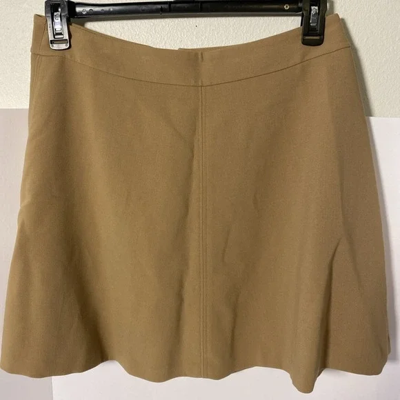 Ann Taylor LOFT Women's‎ A Line Flare, Lined, Tan Skirt, Size 8 C1
