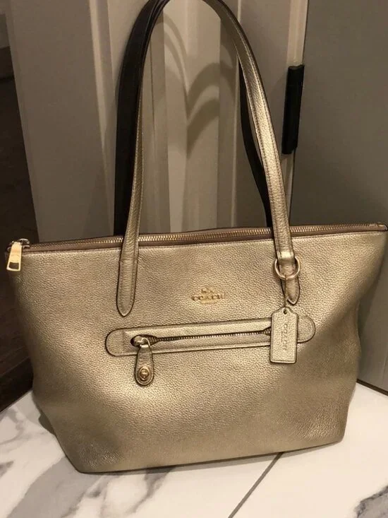 Coach Gold Purse--like new