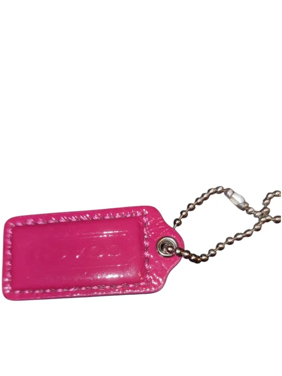 Coach Raspberry Patent Leather Hangtag