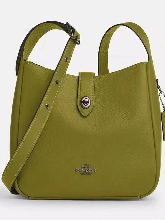 Coach Hadley in Bright Olive w/ Gunmetal Hardware
