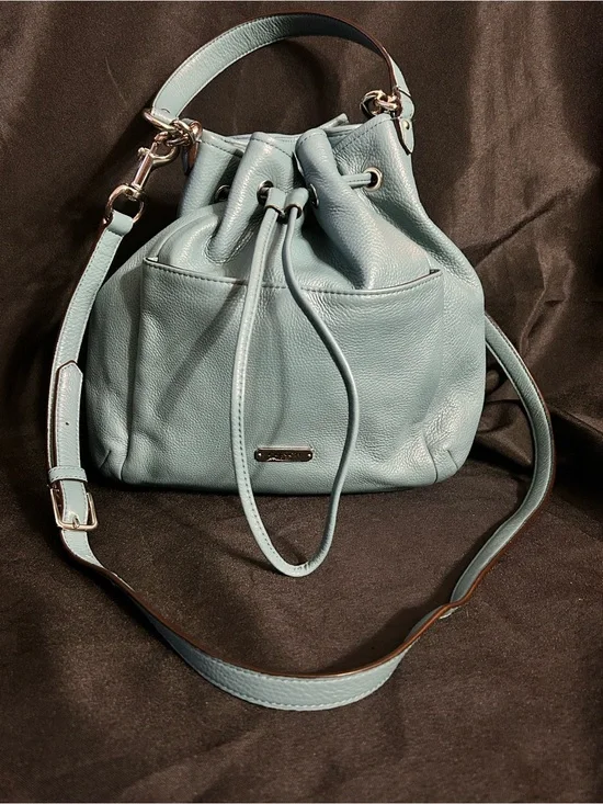 Coach Women’s Drawstring Bucket Bag in Light Blue