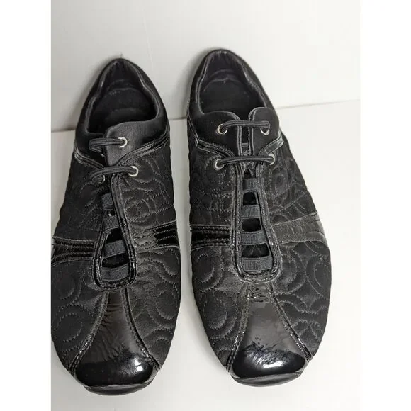 Coach Shoes Womens Size 7.5M Black Kellee Slip-On Fashion Shoes A1531