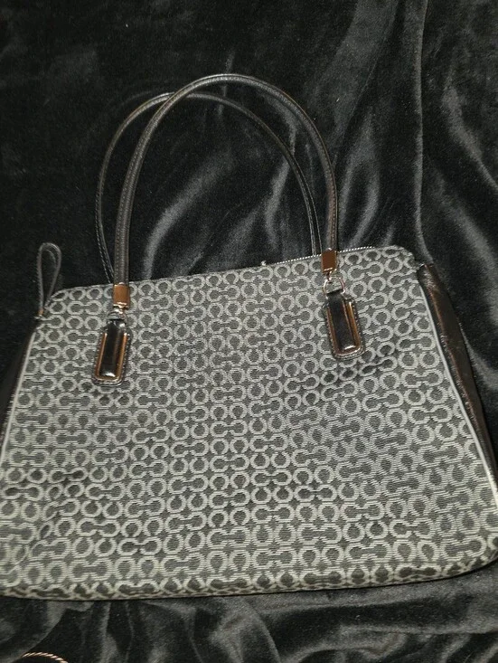 Vintage Coach Madison Needlepoint Kimberly Carryall Satchel