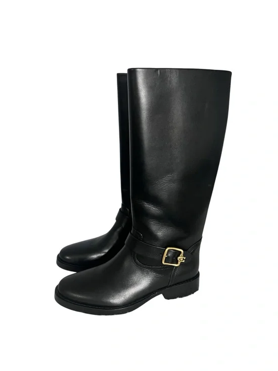 COACH Women's Madeline Buckled Leather Boots sz 9.5