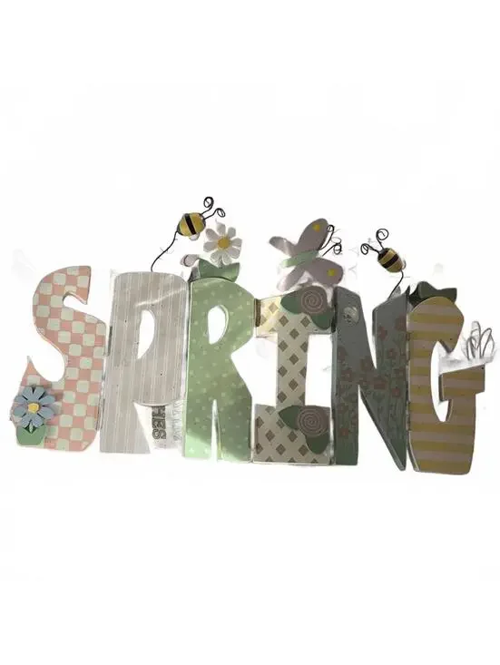 Wooden Folding ‘Spring’ Decorative Piece