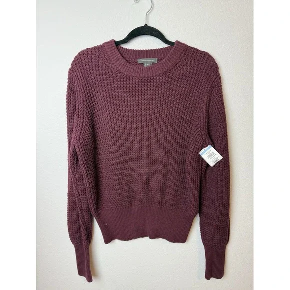French‎ Connection Long Sleeve Crewneck Thick Sweater Maroon XL NWOT