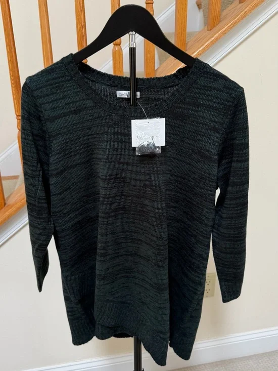 croft & barrow Dark Green Crewneck Sweater