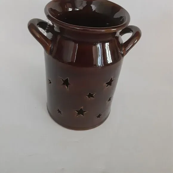 Vintage Jaclyn Smith Candle Holder Outdoors Ceramic