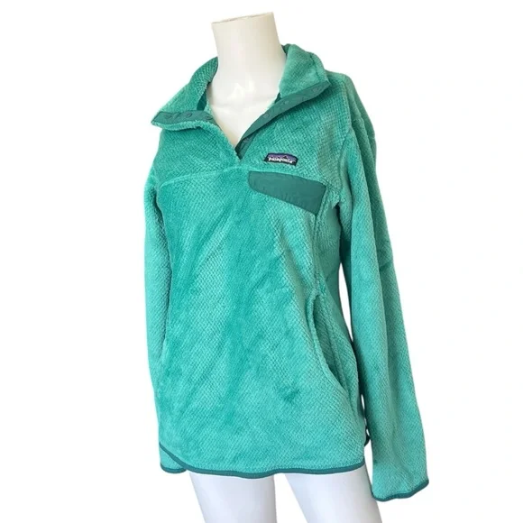 Patagonia Green Retool Snap T Pullover Sweater Womens Size Medium M