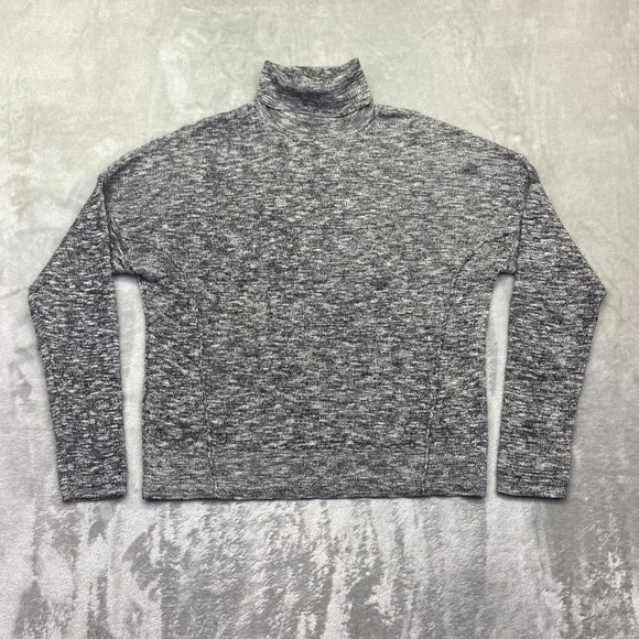 Moth Anthropologie Womens Grey Marled‎ Turtleneck Sweater Wool Blend Size M