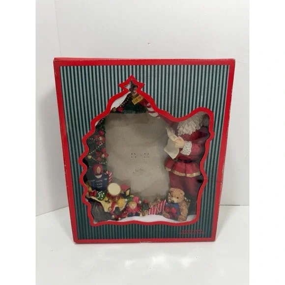 TRADITIONS Santa Work Shop‎ Christmas Holiday Frame for 5x7 Photo Heavy New