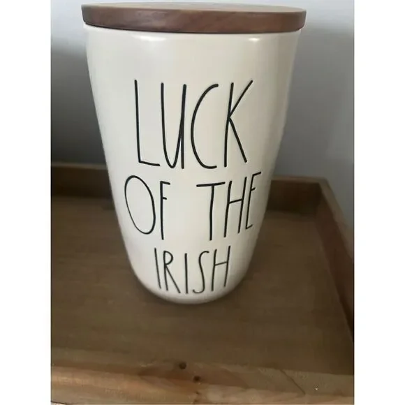 Rae Dunn Luck of the Irish St. Patrick's Day Cellar Canister