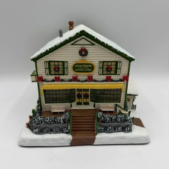 VTG John Deere Creek Hawthorne Village Light‎ Up General Store 2004 Deer 79118