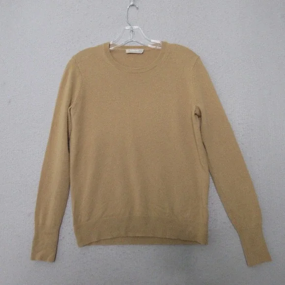 Everlane Sweater Small Camel Cashmere Crewneck Minimalist Quiet‎ Luxury Neutral