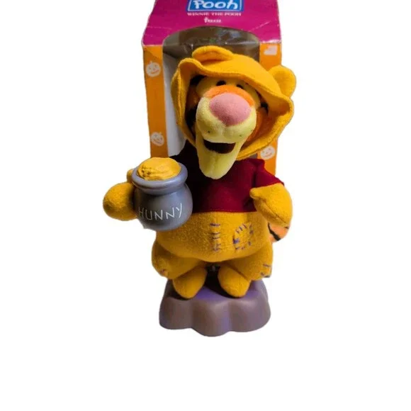 Vintage 1999 Telco Disney Animated Tigger Dressed As Pooh Halloween Figure Boxed