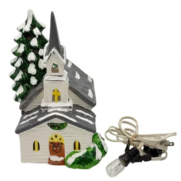 Department‎ Dept 56 Snowhouse Series Countryside Church 1984 Lighted Village