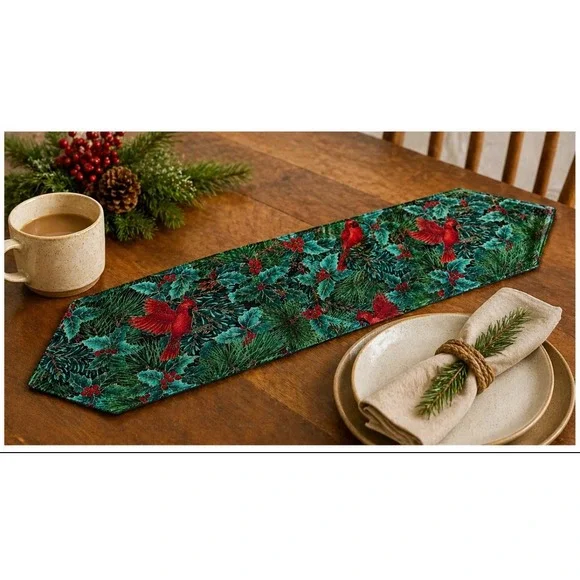 Christmas‎ Cardinal Table Runner 38
