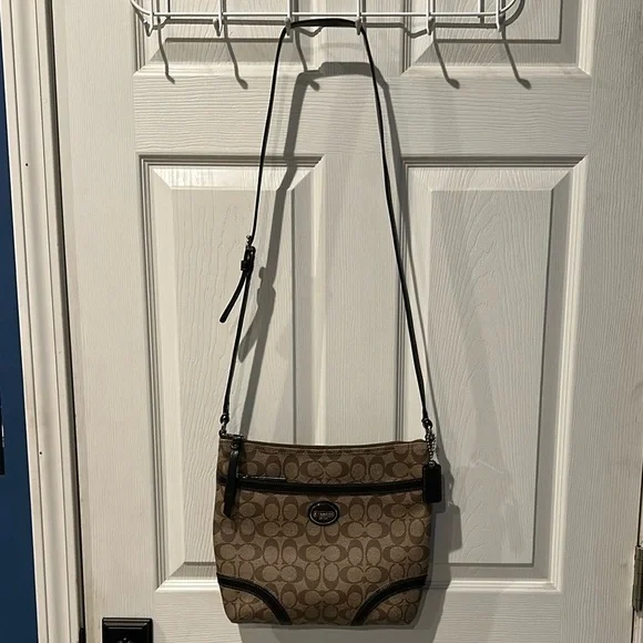 Coach Brown and Black Crossbody Bag