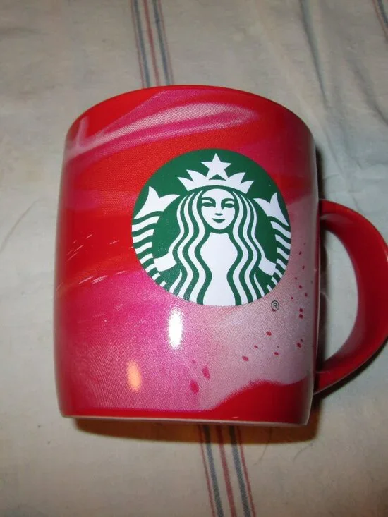 Christmas 2024 Starbucks swirled mug VGUC