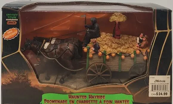 Lemax Spooky Town Haunted Hayride # 53530 2005 Retired Table Accent