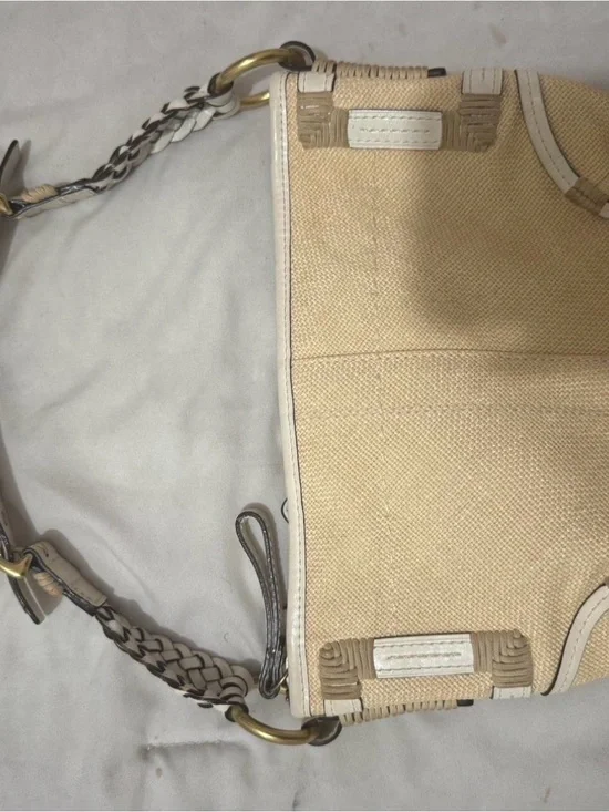 Coach shoulder bag with braided Strap